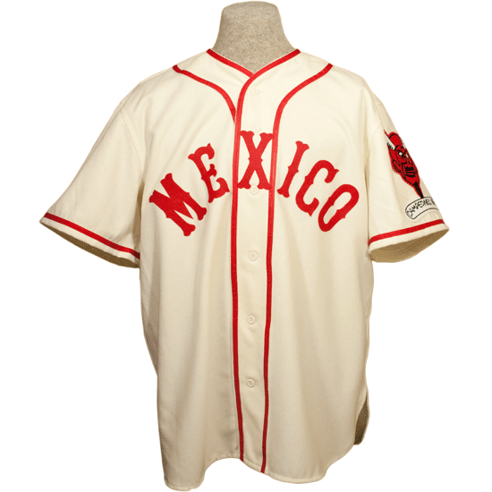 Ebbets Field Flannels Mexico City Red Devils 1957 Home Jersey
