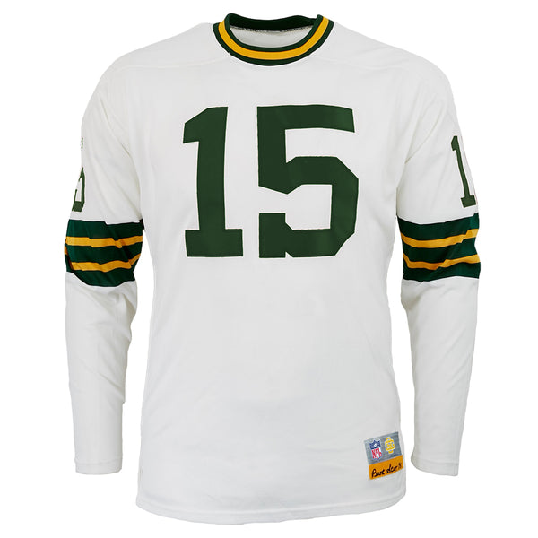 : Bart Starr Jersey #15 Green Bay Custom Stitched Green